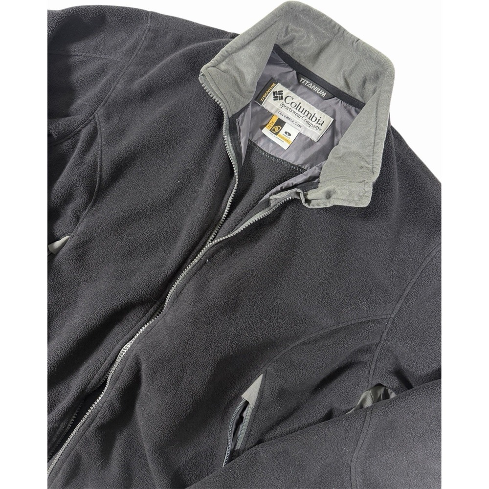 Columbia Titanium‎ Women's Black and Grey Quarter Zip Fleece Jacket Size Large